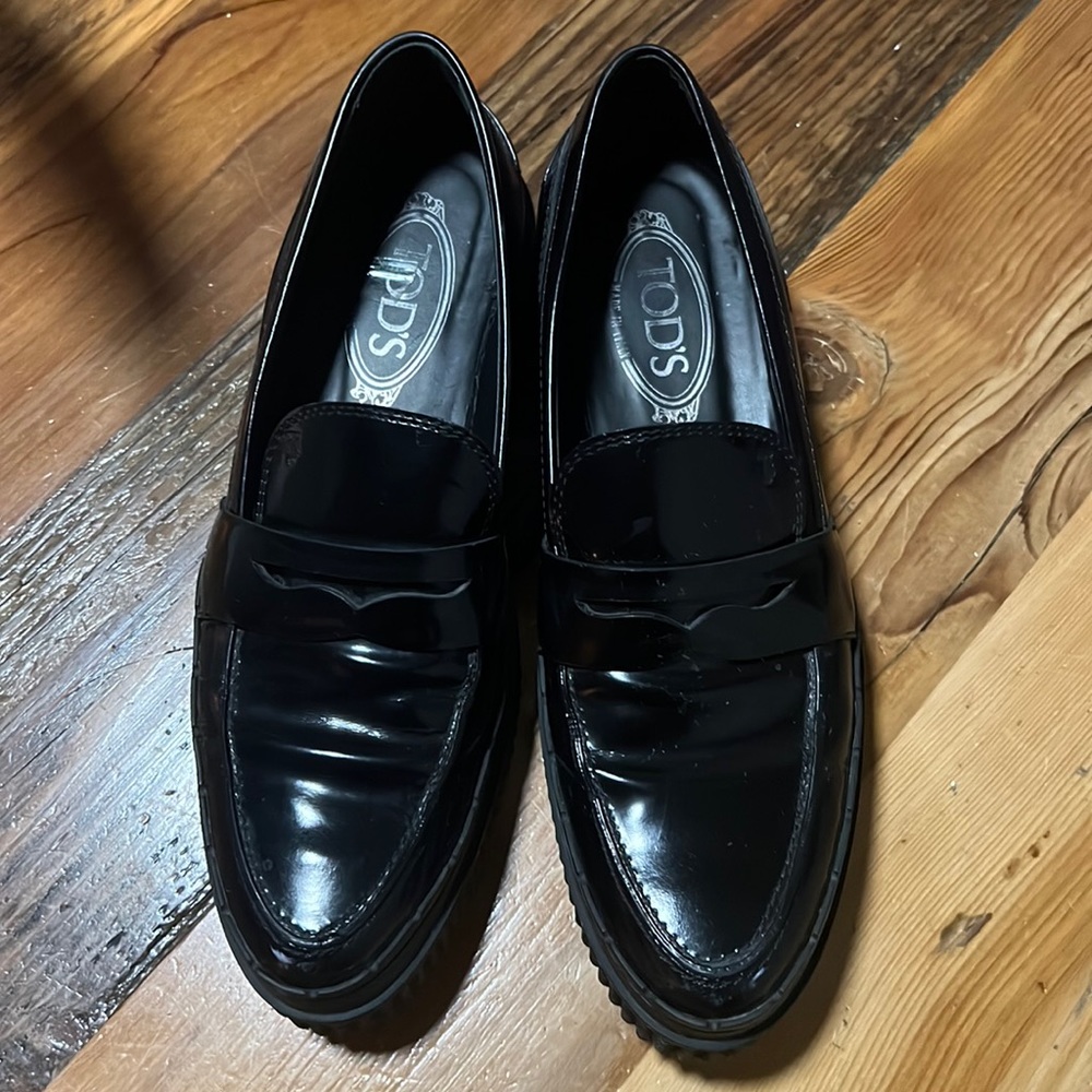 Tod’s Patent Leather Penny Loafer